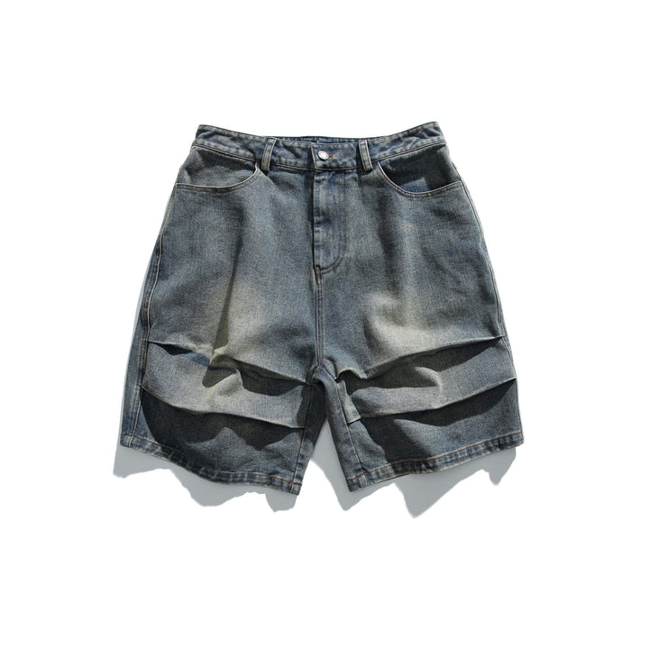 W TUCK SHORT JEANS