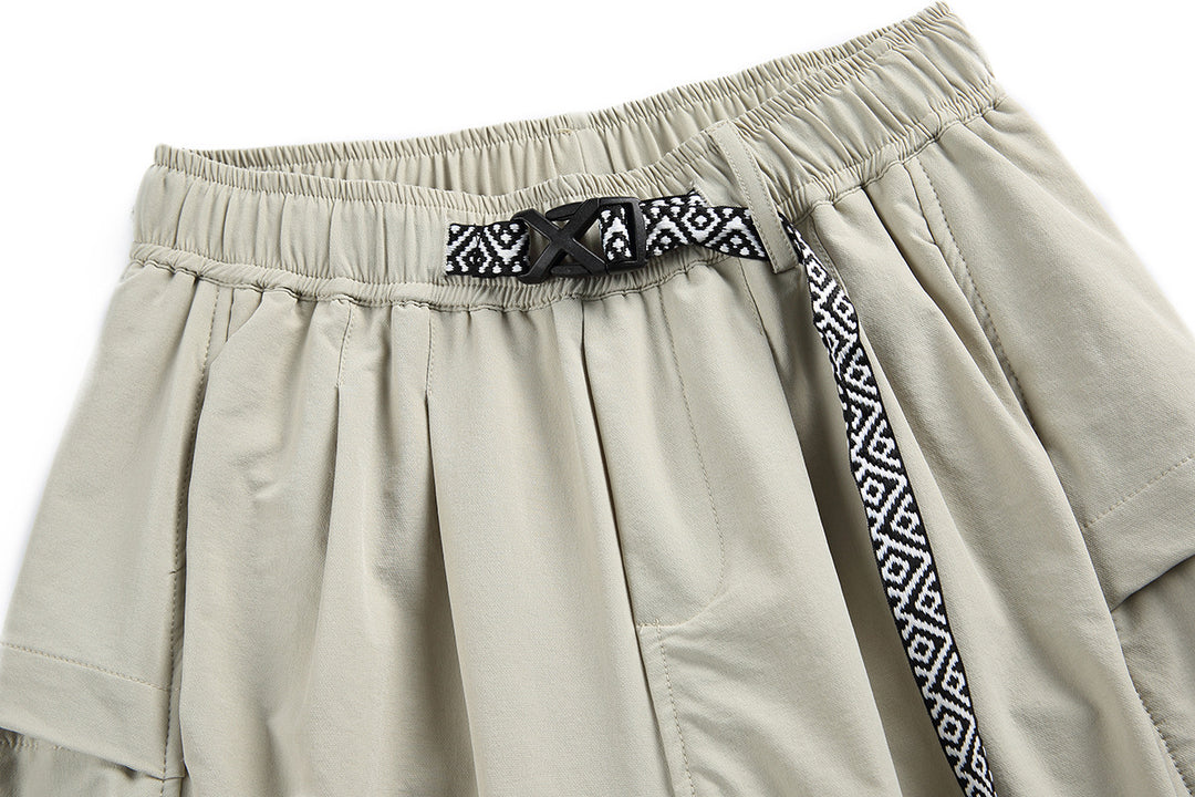 Ethnic Belt Shorts