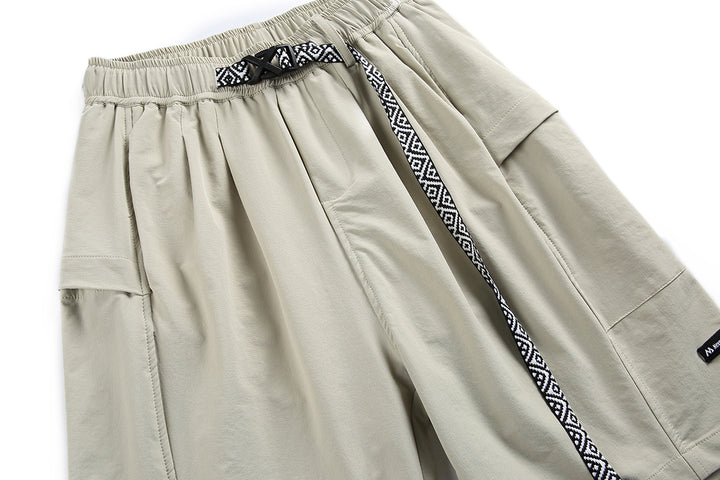 Ethnic Belt Shorts