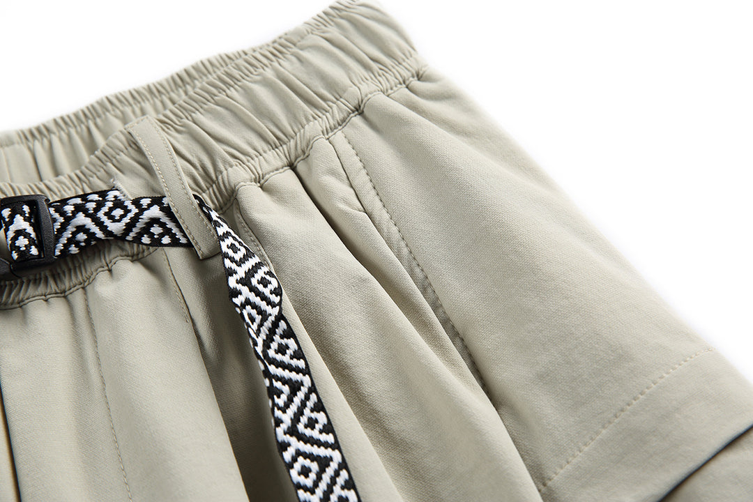 Ethnic Belt Shorts