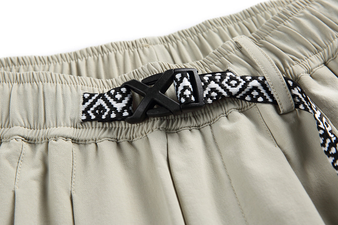 Ethnic Belt Shorts