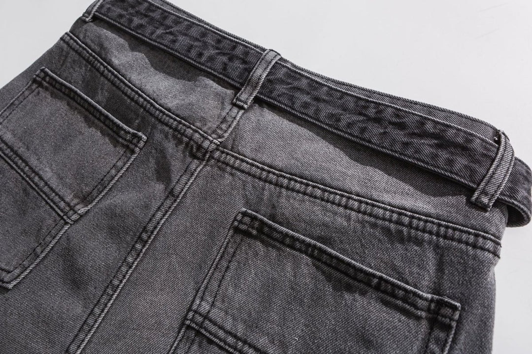 STRAIGHT DENIM BLACK